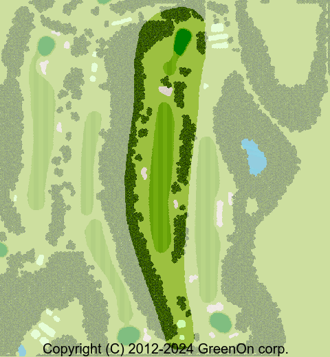 GreenOn - 日本海ゴルフ倶楽部郡家コース OUT(鳥取県) コース情報